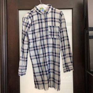 Zara girls flannel dress